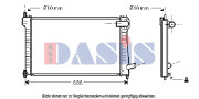 160018N AKS DASIS chladič motora 160018N AKS DASIS