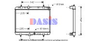 160062N AKS DASIS chladič motora 160062N AKS DASIS