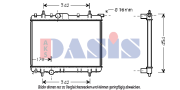 160086N Chladič, chlazení motoru AKS DASIS
