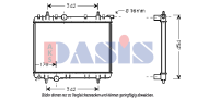 160087N Chladič, chlazení motoru AKS DASIS