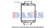 160095N AKS DASIS chladič motora 160095N AKS DASIS