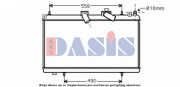 160109N AKS DASIS chladič motora 160109N AKS DASIS