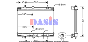 161840N AKS DASIS chladič motora 161840N AKS DASIS