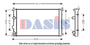 180053N AKS DASIS chladič motora 180053N AKS DASIS
