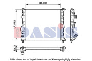 181700N AKS DASIS chladič motora 181700N AKS DASIS