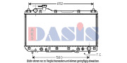 210096N AKS DASIS chladič motora 210096N AKS DASIS