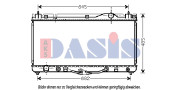 210099N AKS DASIS chladič motora 210099N AKS DASIS