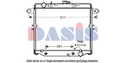 210118N AKS DASIS chladič motora 210118N AKS DASIS