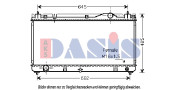 210133N AKS DASIS chladič motora 210133N AKS DASIS