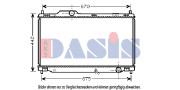 210203N AKS DASIS chladič motora 210203N AKS DASIS