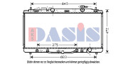 210209N AKS DASIS chladič motora 210209N AKS DASIS