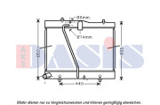 210233N Chladič, chlazení motoru AKS DASIS