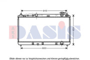 210234N AKS DASIS chladič motora 210234N AKS DASIS