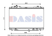 210253N AKS DASIS chladič motora 210253N AKS DASIS