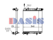 210275N AKS DASIS chladič motora 210275N AKS DASIS