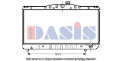 211030N AKS DASIS chladič motora 211030N AKS DASIS