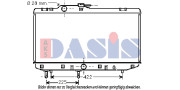 211680N AKS DASIS chladič motora 211680N AKS DASIS