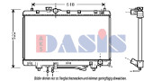 213880N AKS DASIS chladič motora 213880N AKS DASIS