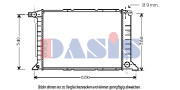 250360N AKS DASIS chladič motora 250360N AKS DASIS