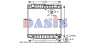 260013N AKS DASIS chladič motora 260013N AKS DASIS