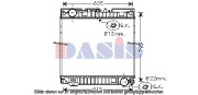 260014N AKS DASIS chladič motora 260014N AKS DASIS