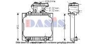 260016N AKS DASIS chladič motora 260016N AKS DASIS