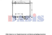 320038N AKS DASIS chladič motora 320038N AKS DASIS