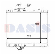 320060N AKS DASIS chladič motora 320060N AKS DASIS