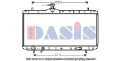 322005N AKS DASIS chladič motora 322005N AKS DASIS
