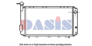 350012N AKS DASIS chladič motora 350012N AKS DASIS