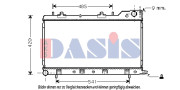 350017N AKS DASIS chladič motora 350017N AKS DASIS