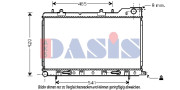 350024N AKS DASIS chladič motora 350024N AKS DASIS