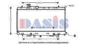 350028N AKS DASIS chladič motora 350028N AKS DASIS