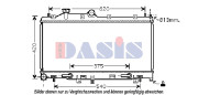 350041N AKS DASIS chladič motora 350041N AKS DASIS