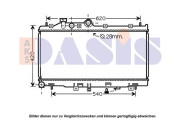 350042N AKS DASIS chladič motora 350042N AKS DASIS