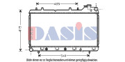 350180N AKS DASIS chladič motora 350180N AKS DASIS