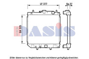 360011N AKS DASIS chladič motora 360011N AKS DASIS