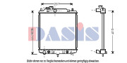 360012N AKS DASIS chladič motora 360012N AKS DASIS