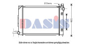 370037N Chladič, chlazení motoru AKS DASIS
