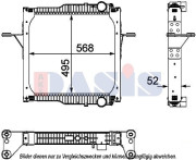 390042N AKS DASIS chladič motora 390042N AKS DASIS