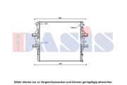 400045N Chladič, chlazení motoru AKS DASIS