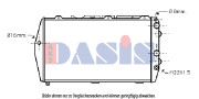 480750N AKS DASIS chladič motora 480750N AKS DASIS