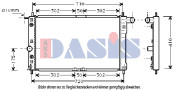 510011N AKS DASIS chladič motora 510011N AKS DASIS