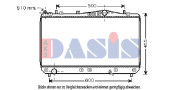 510019N AKS DASIS chladič motora 510019N AKS DASIS