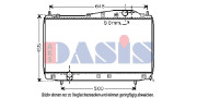 510022N AKS DASIS chladič motora 510022N AKS DASIS