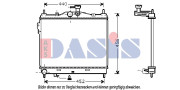 510028N AKS DASIS chladič motora 510028N AKS DASIS