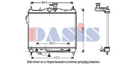 510029N AKS DASIS chladič motora 510029N AKS DASIS