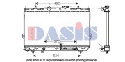 510032N AKS DASIS chladič motora 510032N AKS DASIS