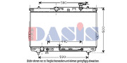 510034N AKS DASIS chladič motora 510034N AKS DASIS