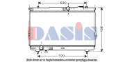 510035N AKS DASIS chladič motora 510035N AKS DASIS